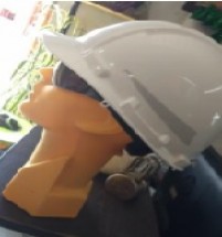 CASCO SUSP MATRACA BLANCO LICA C/REFLEJANTE